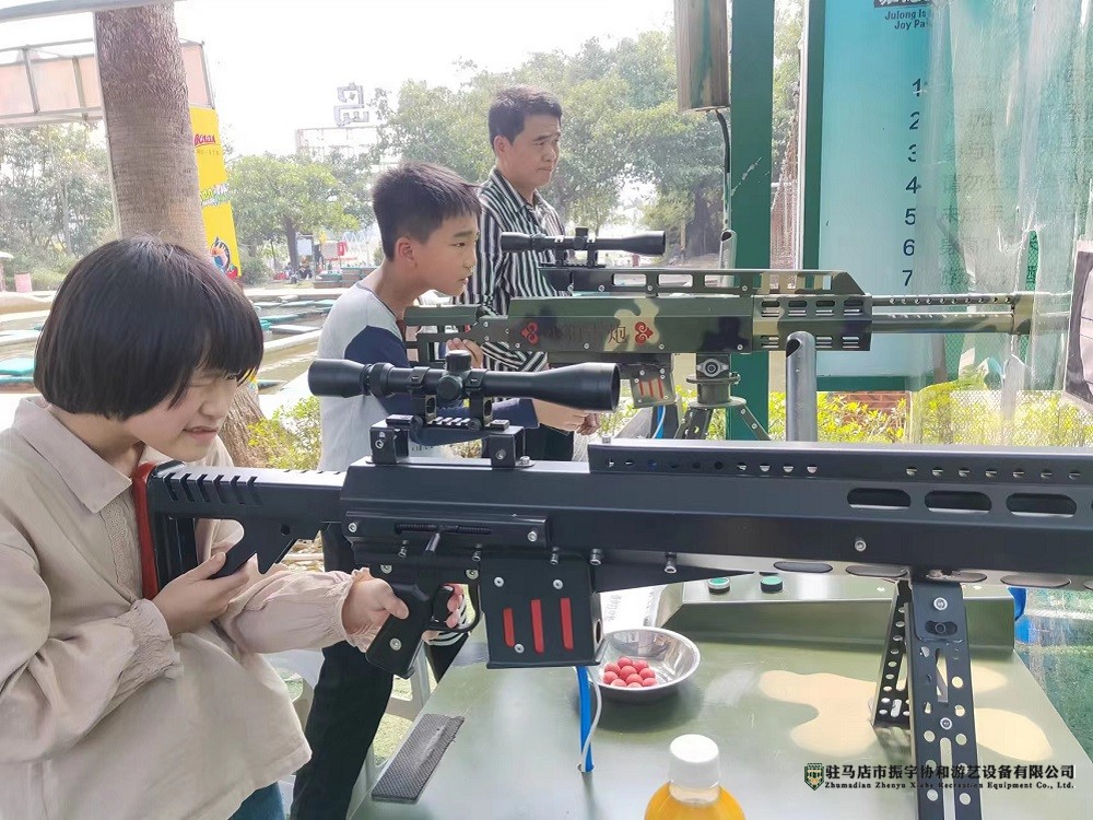 河北邯鄲愛國強軍主題公園_兒童游樂射擊打靶氣炮槍項目案例